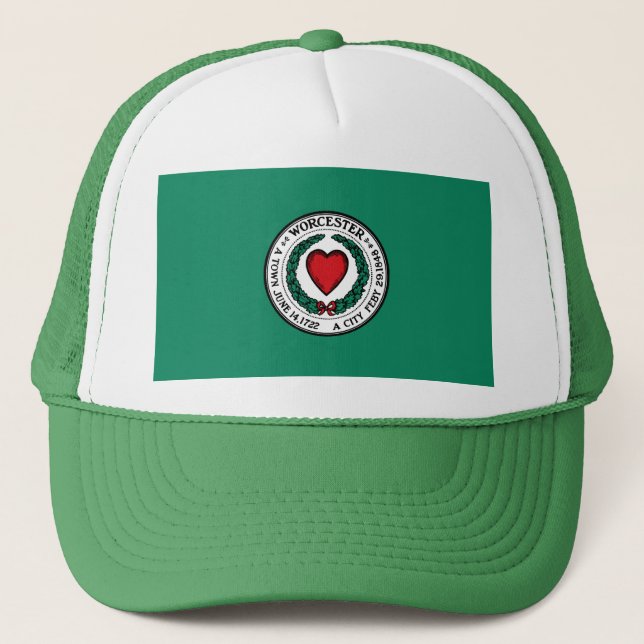Flag of Worcester, Massachusetts  Truckerkappe (Vorderseite)