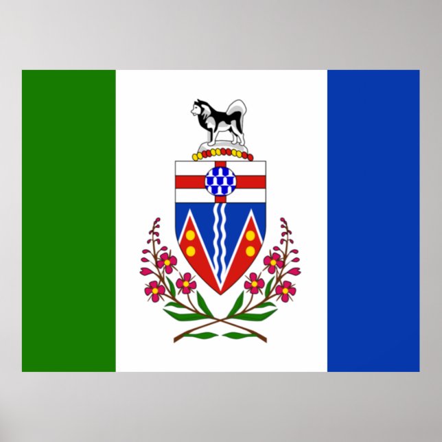 Flag of Yukon, Canada Poster (Vorne)