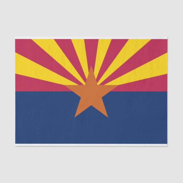 Flag-Papier für den Staat Arizona Seidenpapier (Vorderseite)