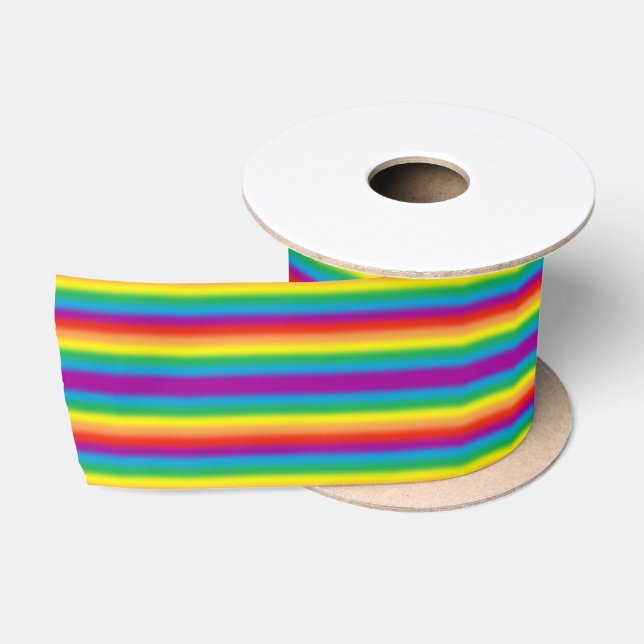 Flag Pastel Ombre Gay LGBT Pride Rainbow Satinband (Spule)