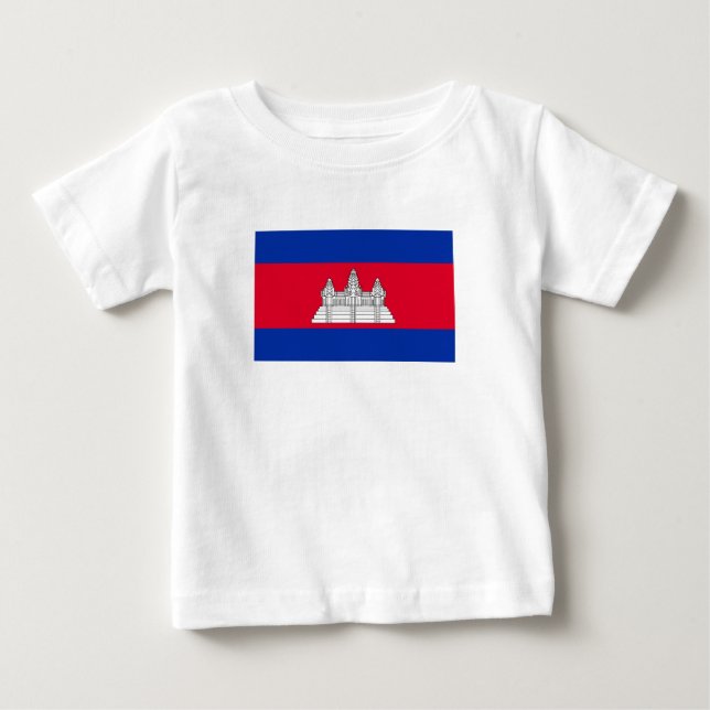 Flag Patriotic Kambodscha Baby T-shirt (Vorderseite)