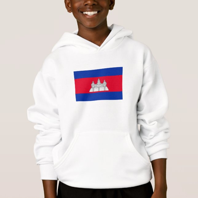 Flag Patriotic Kambodscha Hoodie (Vorderseite)