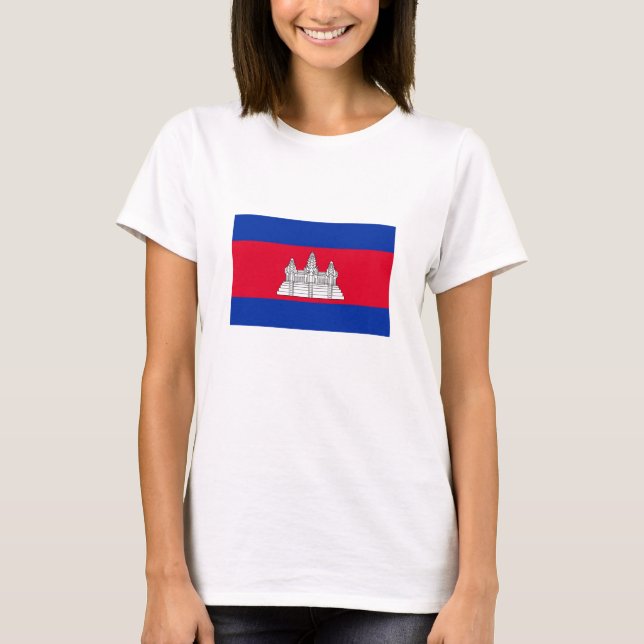 Flag Patriotic Kambodscha T-Shirt (Vorderseite)