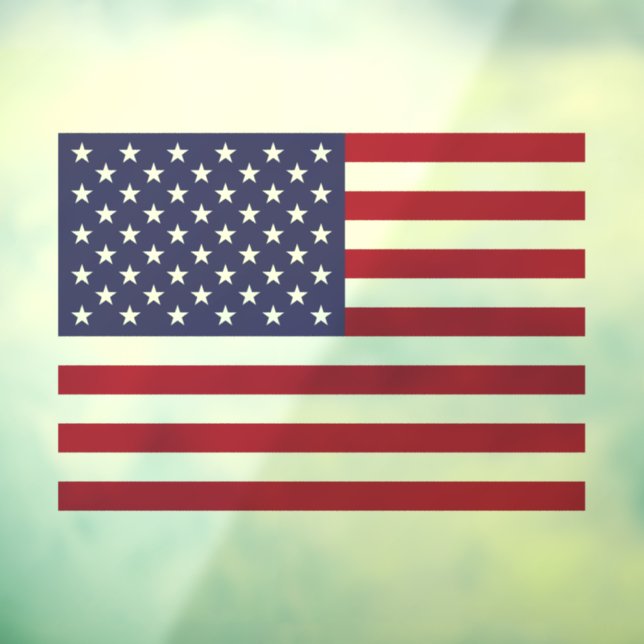 Flag Patriotic Red White Blue US Flagge Fensteraufkleber (Blatt 3)