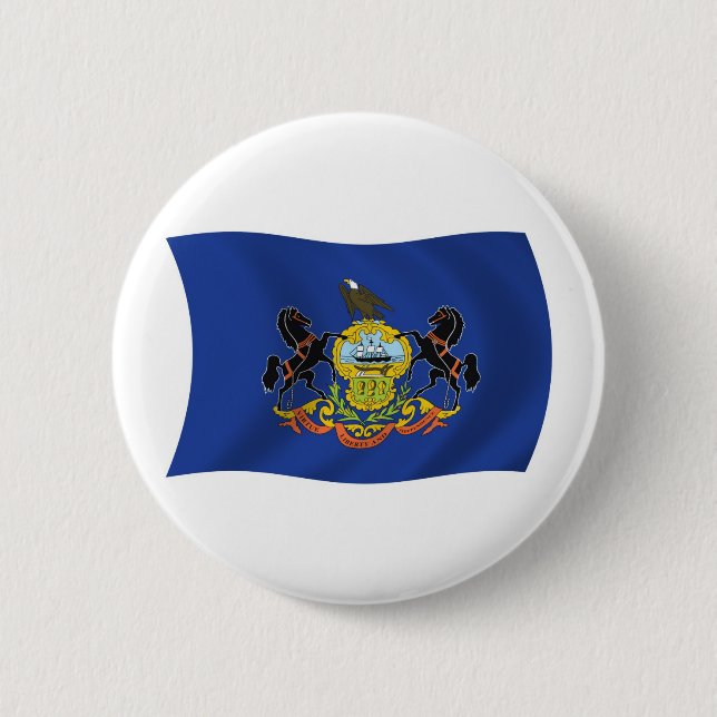 Flag Pennsylvania Button (Vorderseite)