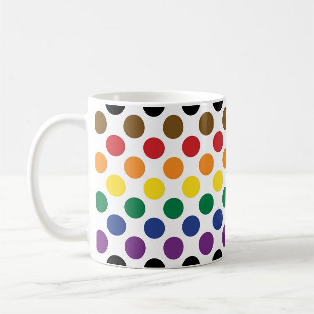 Flag Philadelphia Rainbow Pride Kaffeetasse (Links)