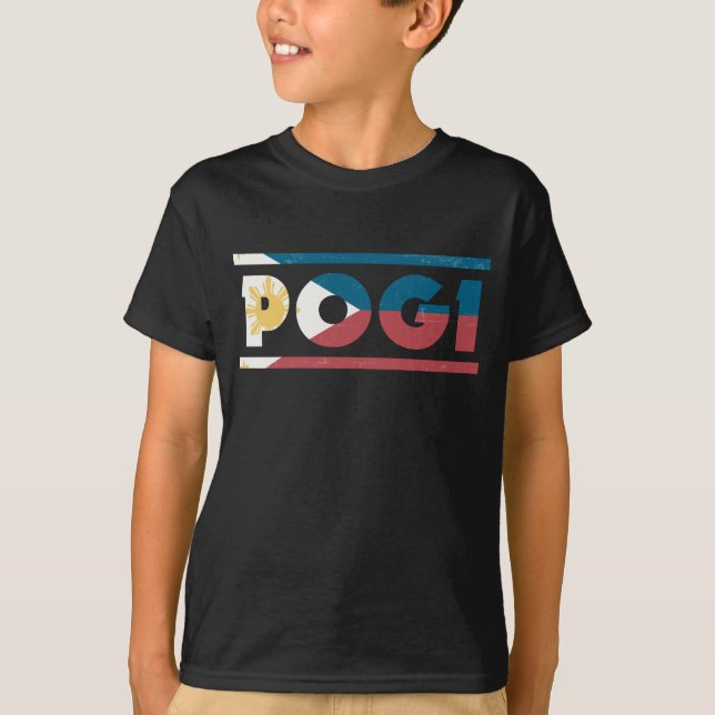 Flag Pogi Funny Boy Proud Pinoy Philippinen T-Shirt (Vorderseite)