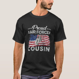 Flag Proof Air Force Cousin USAF Abschluss Familie T-Shirt