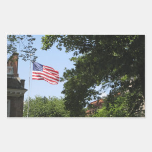 Flag Rechteckiger Aufkleber