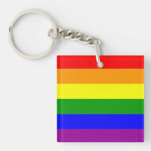 Flag-Regenbogen LGBTQIA+ Schlüsselanhänger