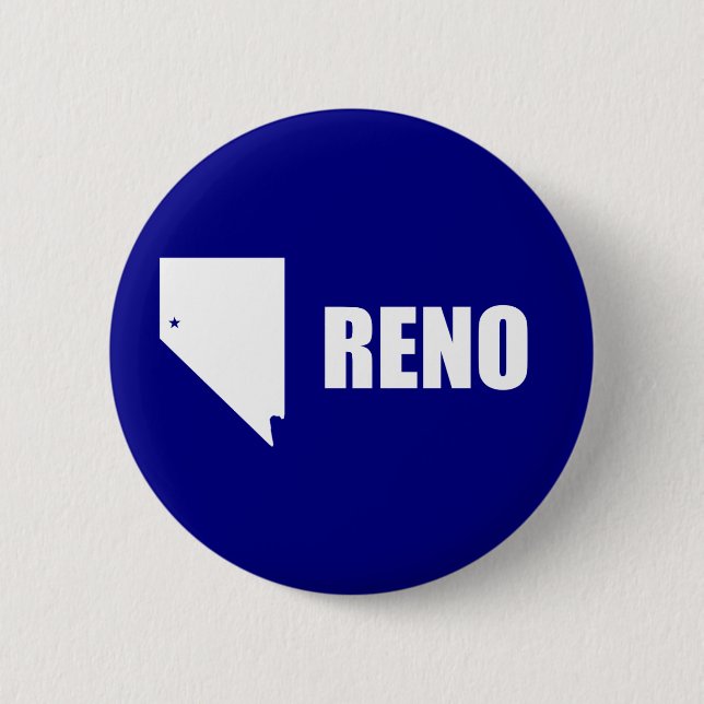 Flag Reno, Nevada Button (Vorderseite)