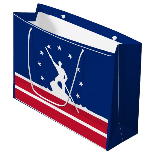 Flag Richmond, Virginia Große Geschenktasche Große Geschenktüte (Vorderseite Schrägansicht)