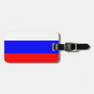 Flag Russland Einfache ID Persönliche Daten Gepäckanhänger