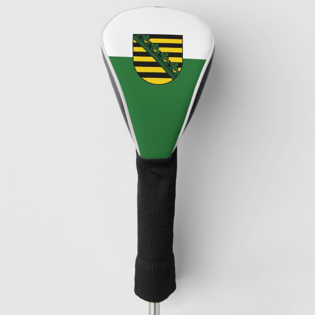Flag Sachsen Golf Head Cover Golf Headcover (Vorderseite)