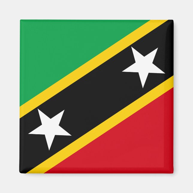 Flag Saint Kitts & Nevis Magnet (Vorne)