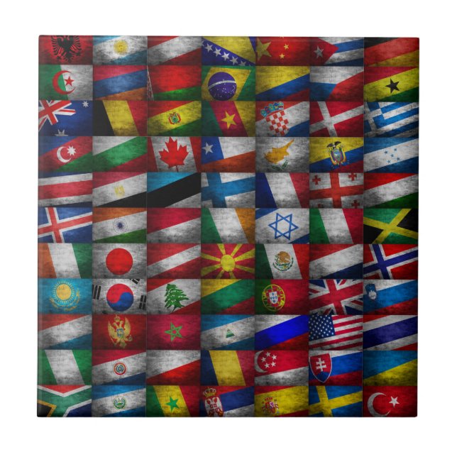 Flag-Sammlung Fliese (Vorderseite)