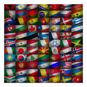 Flag-Sammlung Fotodruck