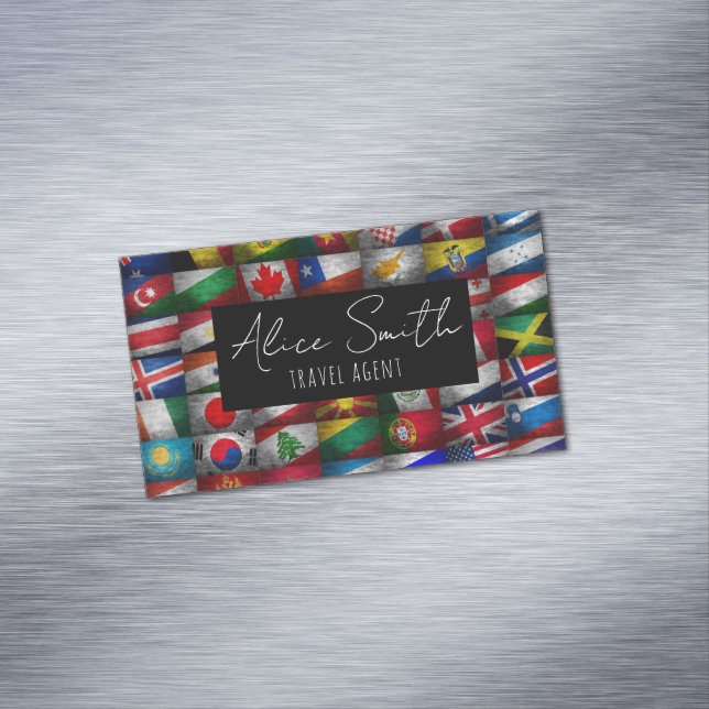 Flag-Sammlung Magnetische Visitenkarte (Beispiel)