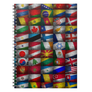 Flag-Sammlung Notizblock