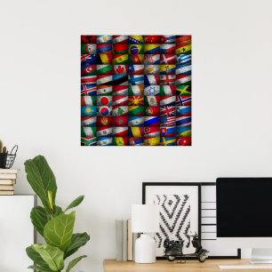 Flag-Sammlung Poster