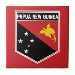 Flag-Schild für Papua-neue Guinea Fliese