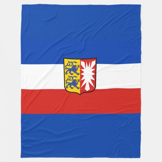Flag Schleswig-Holstein Fleece Blanket (Vorderseite)