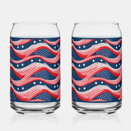 Flag Soda Glass Dosenglas