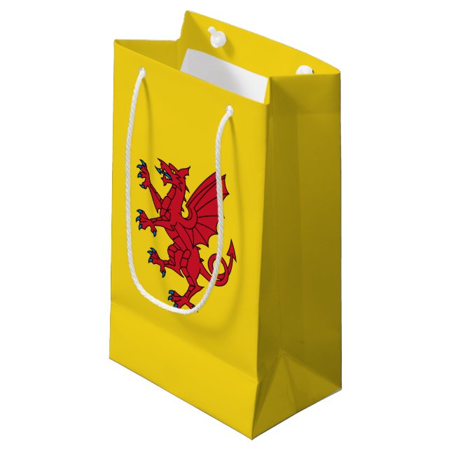 Flag Somerset Small Gift Bag Kleine Geschenktüte (Vorderseite Schrägansicht)