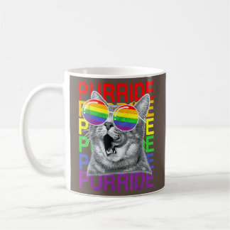 Flag Sonnenbrille LGBTQ Niedlich Cat Gay Pride Mon Kaffeetasse