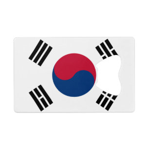 Flag South Korea Credit Card Flaschenöffner