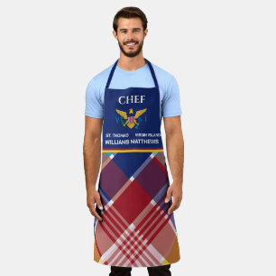 Flag St. Croix Madras Custom Jungfrau Islands Schürze