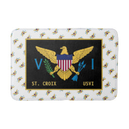 Flag St. Croix USVI Jungfrau Badematte