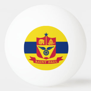 Flag St Paul, Minnesota Ping Pong Ball Tischtennisball