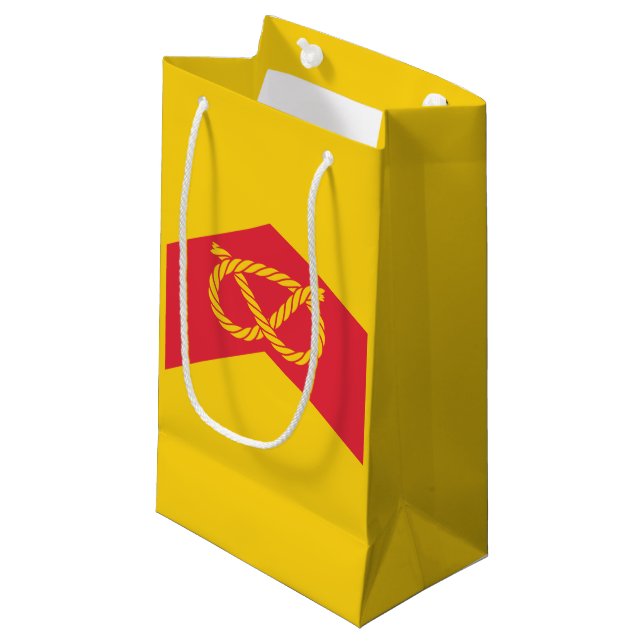 Flag Staffordshire Small Gift Bag Kleine Geschenktüte (Vorderseite Schrägansicht)
