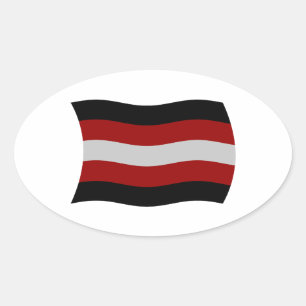 Flag-Sticker Ovaler Aufkleber