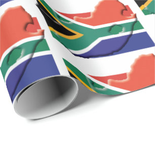 FLAG SÜDAFRIKAS Mzansi Südafrika Geschenkpapier