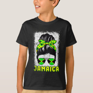 Flag Sungles Black Woman Melanin Queen Afro T-Shirt