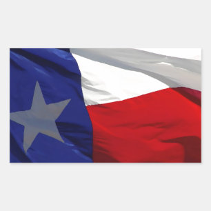 Flag Texas Pop Art Rechteckiger Aufkleber
