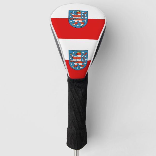 Flag Thüringia Golf Head Cover Headcover (Vorderseite)