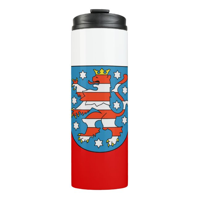 Flag Thuringia Thermal Tumbler Thermosbecher (Vorderseite)