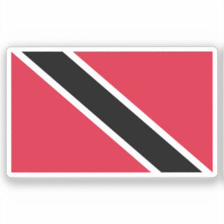 Flag Trinidad and Tobago Custom-Cut Vinyl Sticker