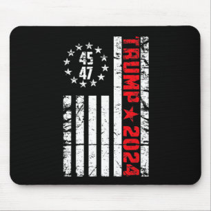 Flag Trump 2024 - 45 47 Trump Betsy Ross Flag Mousepad