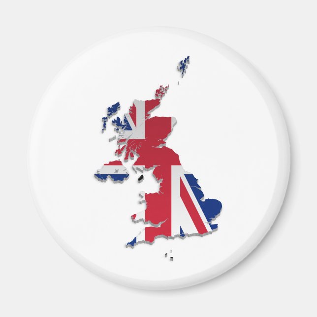 Flag "UK & Crown Dependencies"_Karte_3 Magnet (Vorne)
