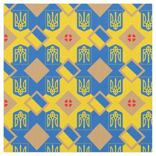 Flag Ukraine & Ukraine Trendfabrik Stoff (Nahaufnahme)