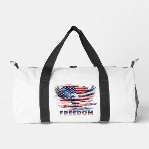 Flag und Adler der Vereinigten Staaten.Freiheit. Duffle Bag