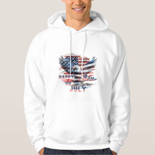Flag und Adler der Vereinigten Staaten. Unabhängig Hoodie
