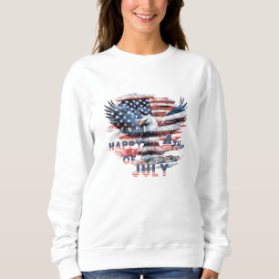 Flag und Adler der Vereinigten Staaten. Unabhängig Sweatshirt