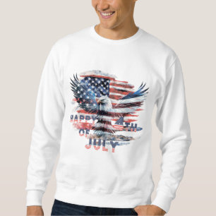 Flag und Adler der Vereinigten Staaten. Unabhängig Sweatshirt