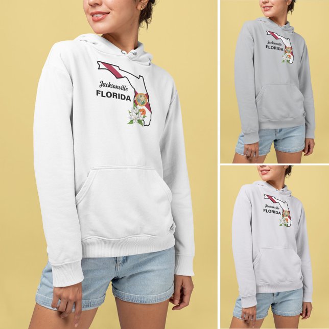 Flag und Blume Orange Blossom für benutzerdefinier Hoodie (Von Creator hochgeladen)