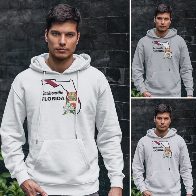 Flag und Blume Orange Blossom für benutzerdefinier Hoodie (Von Creator hochgeladen)